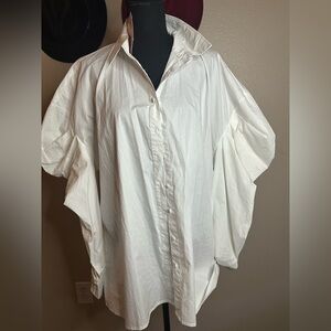 Missguided + White Button Down Shirt